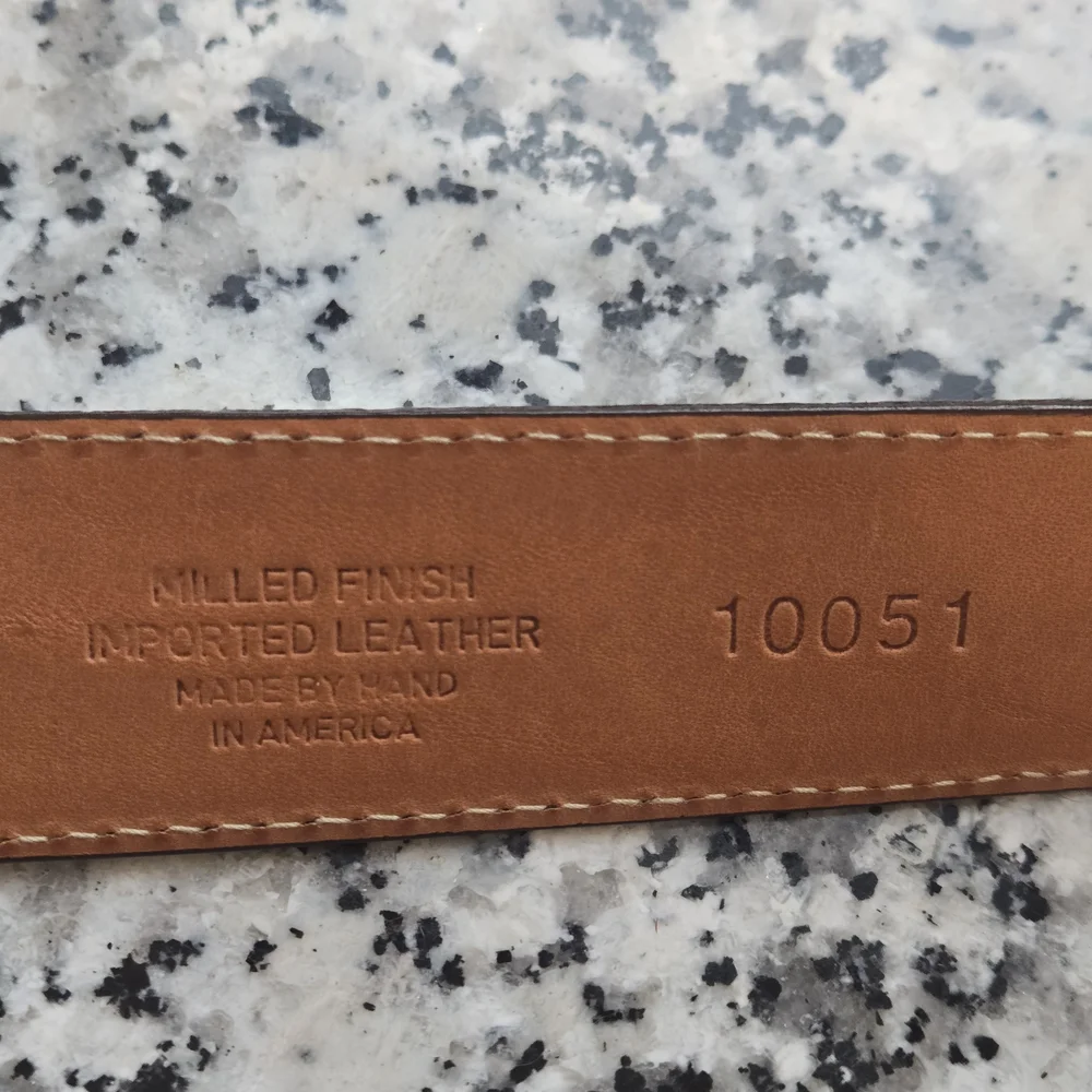 Martin Dingman Milled Leather Belt | Made in USA | Size 36 / 90